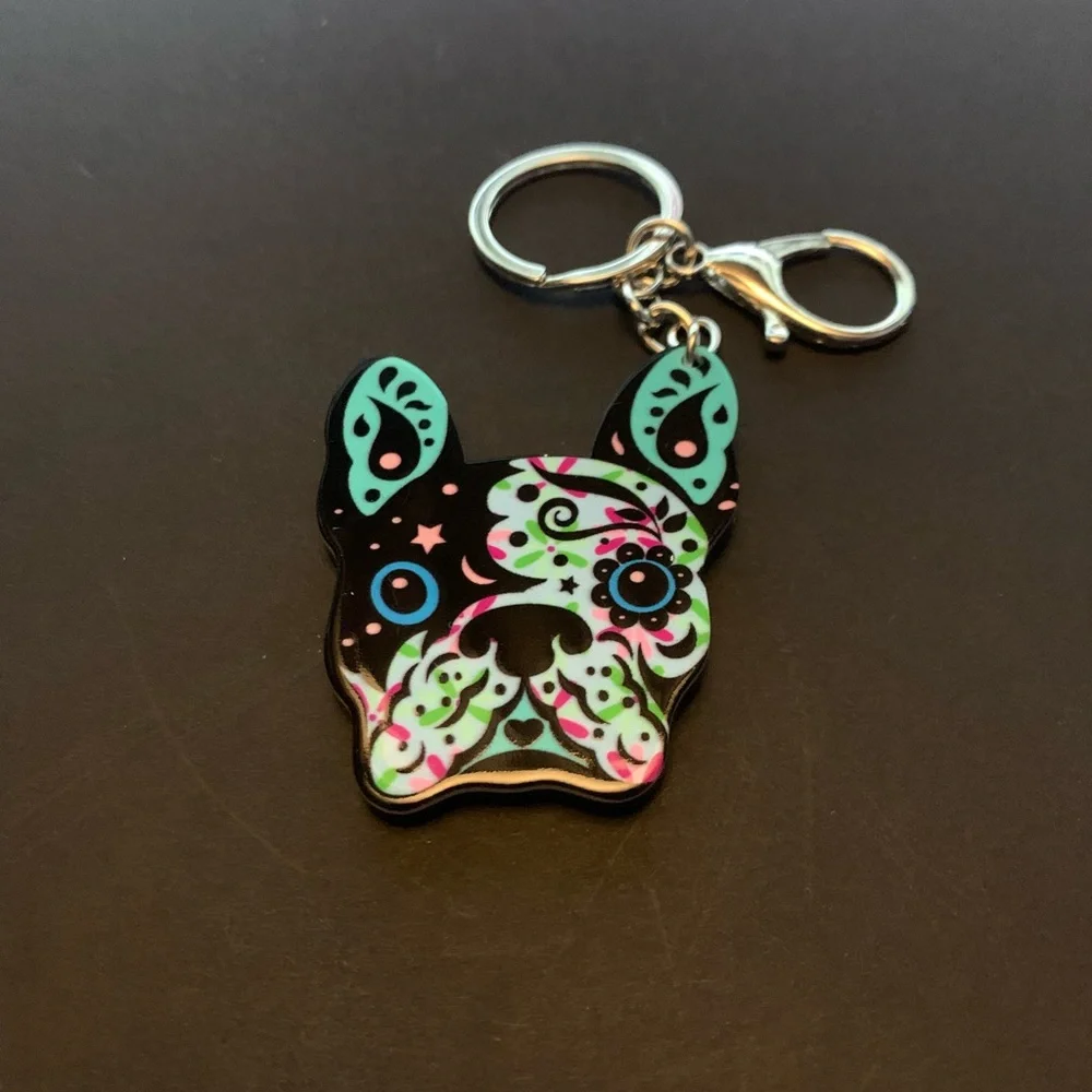 My blueberry bulldog key chain - Picture 2 of 3